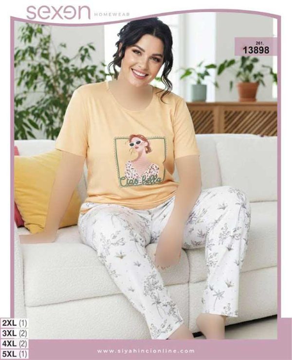 تیشرت شلوار بیگ سایز sexen کد 13898