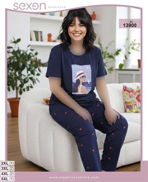 تیشرت شلوار بیگ سایز sexen کد 13900