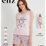 تاپ و شورتک سایز نرمال زنانه eliz کد 4-7203