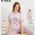 تیشرت شلوارک سایز نرمال زنانه eliz کد 4-7204