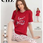 تیشرت شلوارک سایز نرمال زنانه eliz کد 6-7204