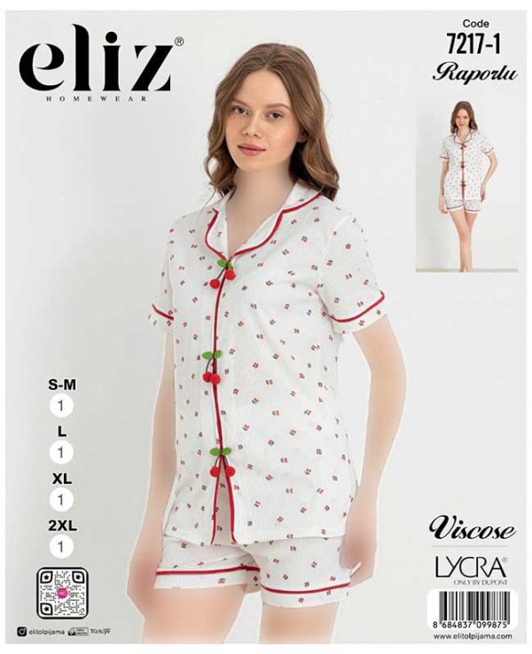 تیشرت شورتک سایز نرمال زنانه eliz کد 1-7217