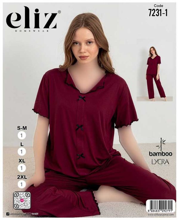 ست راحتی سایز نرمال زنانه eliz کد 1-7231