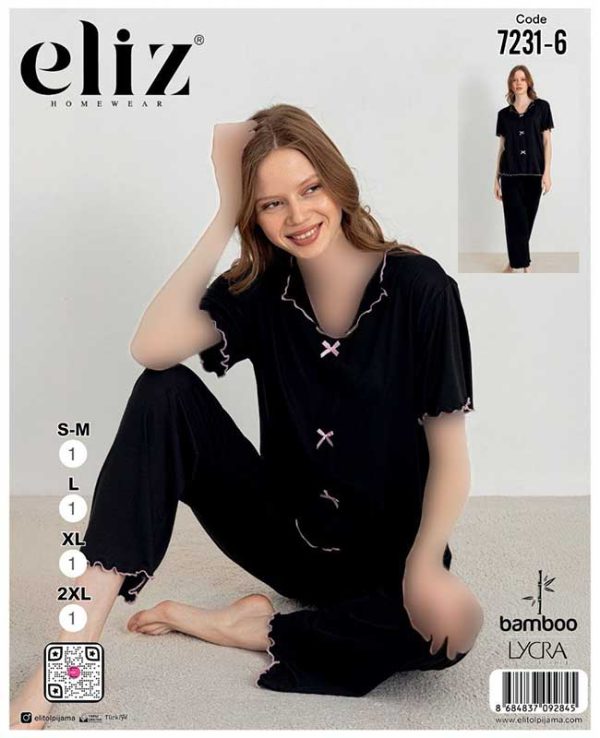 ست راحتی سایز نرمال زنانه eliz کد 6-7231