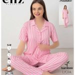 تیشرت شلوار جلو دکمه ای زنانه eliz کد 10-7235