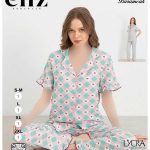 تیشرت شلوار جلو دکمه ای زنانه eliz کد 21-7241
