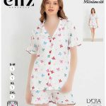 تیشرت شورتک جلو دکمه ای زنانه Eliz کد 16-7242