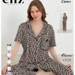 تیشرت شلوار جلو دکمه ای زنانه eliz کد 5-7272