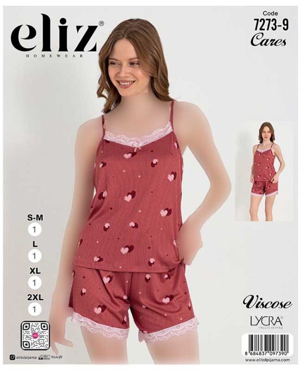 تاپ شورتک سایز نرمال زنانه eliz کد 9-7273