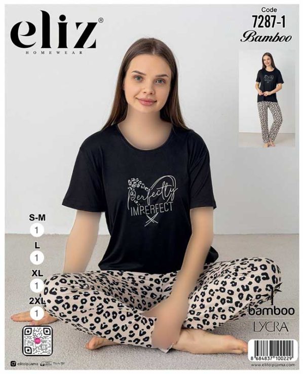 تیشرت شلوار سایز نرمال زنانه eliz کد1-7287