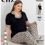 تیشرت شلوارجلو دکمه ای زنانه Eliz کد 7286-B-1