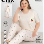 تیشرت شلوار سایز بزرگ زنانه Eliz کد 7287-B-6