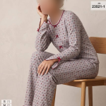 بلوز و شلوار سایز نرمال siyah inci کد 1-23521