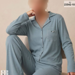 بلوز و شلوار جلو دکمه ای siyah inci کد 10-23542
