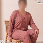 بلوز و شلوار بیگ سایز siyah inci کد 2-23701