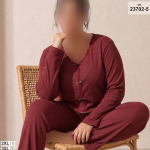 بلوز و شلوار بیگ سایز siyah inci کد 5-23702