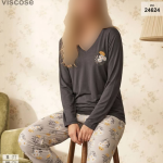 بلوز و شلوار سایز نرمال siyah inci کد 24624