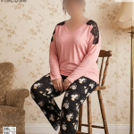 بلوز و شلوار بیگ سایز siyah inci کد 24812