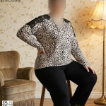 بلوز و شلوار بیگ سایز siyah inci کد 24827
