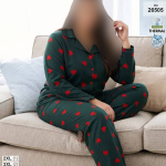 ست پیژامه بیگ سایز siyah inci کد 26505