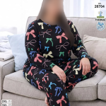 بلوز و شلوار بیگ سایز siyah inci کد 26704