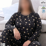 بلوز و شلوار بیگ سایز siyah inci کد 26710