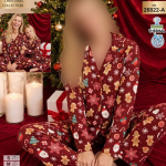 ست پیژامه سایز نرمال siyah inci کد 26822-a