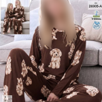بلوز و شلوار سایز نرمال siyah inci کد 26905-a