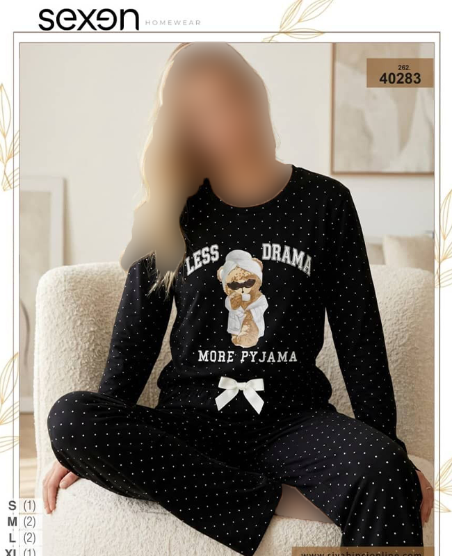 بلوز و شلوار سایز نرمال زنانه sexen کد 40283