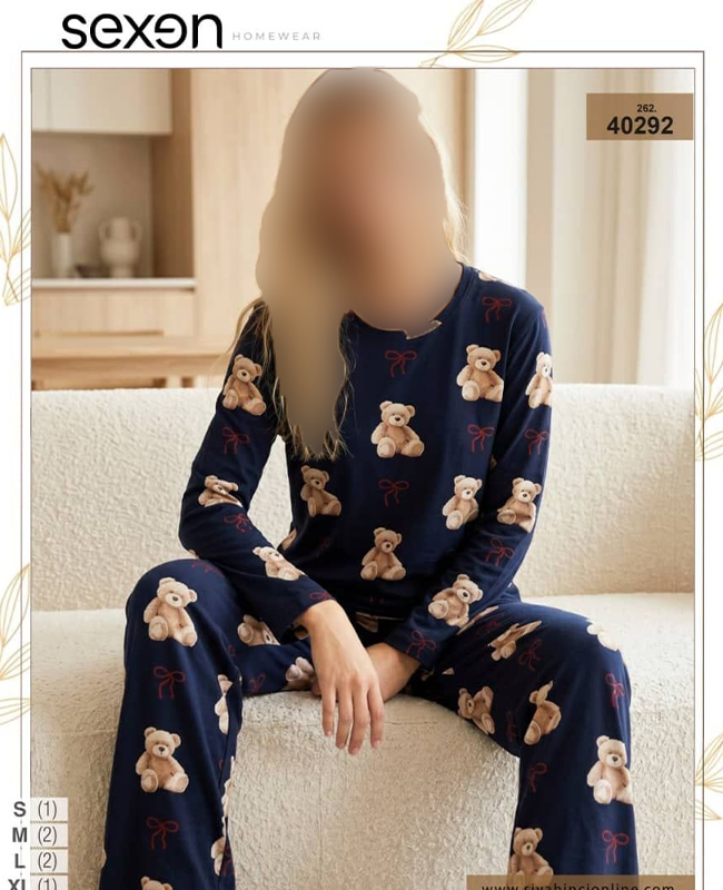 بلوز و شلوار سایز نرمال زنانه sexen کد 40292