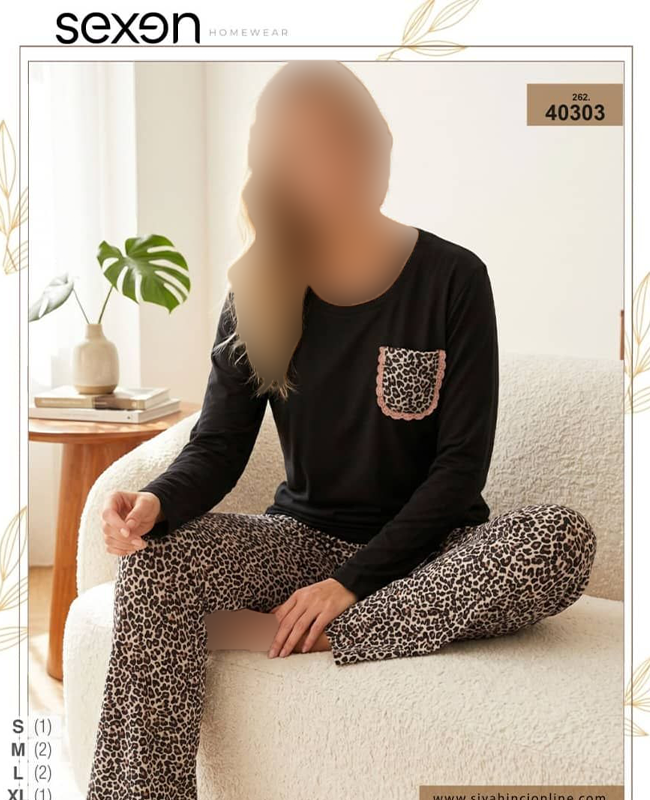 بلوز و شلوار سایز نرمال زنانه sexen کد 40303