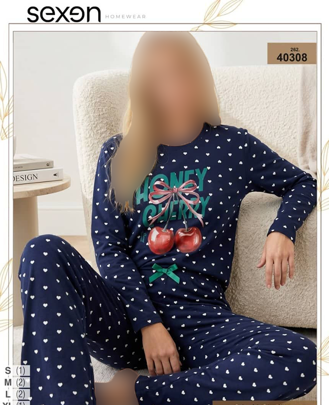 بلوز و شلوار سایز نرمال زنانه sexen کد 40308