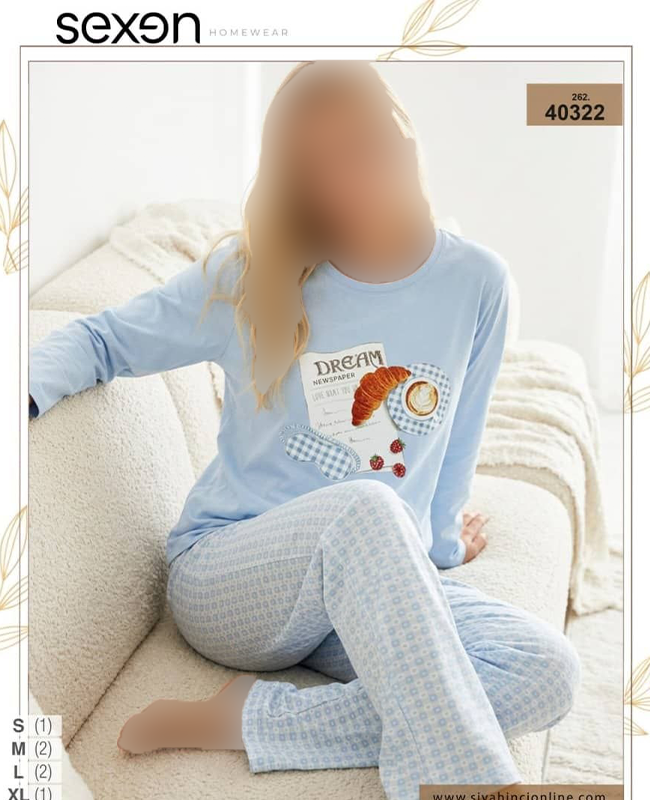 بلوز و شلوار سایز نرمال زنانه sexen کد 40322