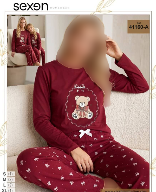 ست راحتی سایز نرمال زنانه sexen کد 41160-a