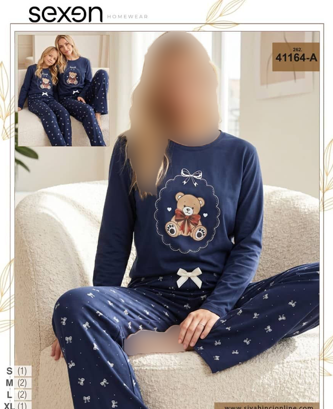 ست راحتی سایز نرمال زنانه sexen کد 41164-a ست راحتی سایز نرمال زنانه sexen کد 41164-a