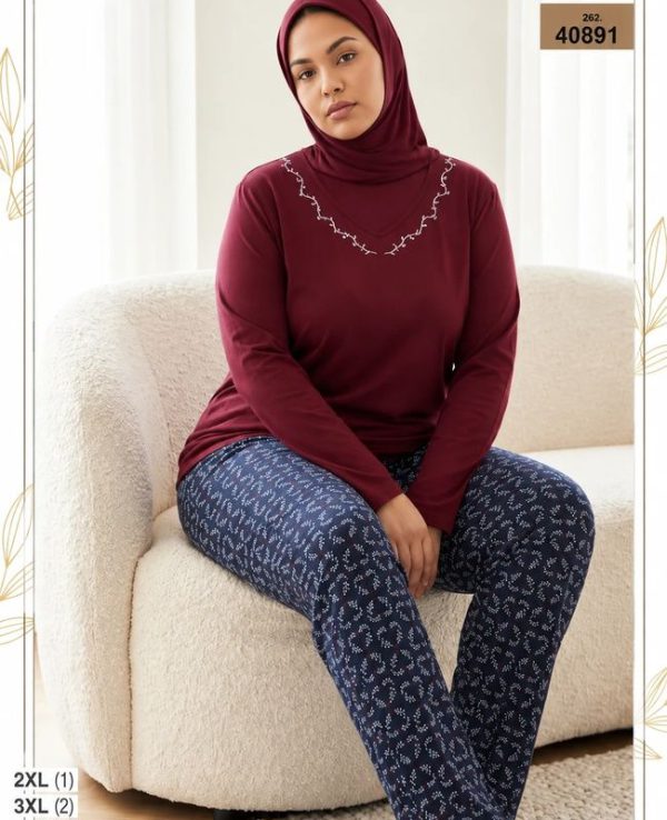 بلوز و شلوار بیگ سایز زنانه sexen کد 40891