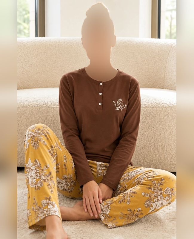 ست بلوز و شلوار سایز نرمال زنانه sexen کد40362