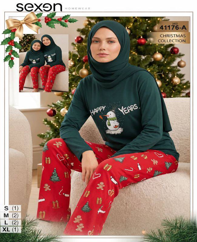 ست راحتی سایز نرمال زنانه sexen کد 41176-a