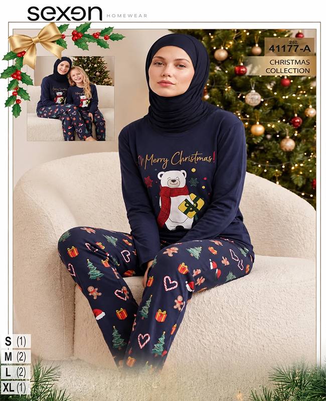 ست راحتی سایز نرمال زنانه sexen کد 41177-a