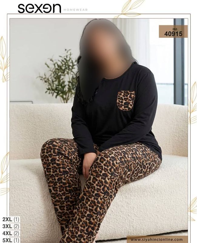 بلوز و شلوار بیگ سایز زنانه sexen کد 40915