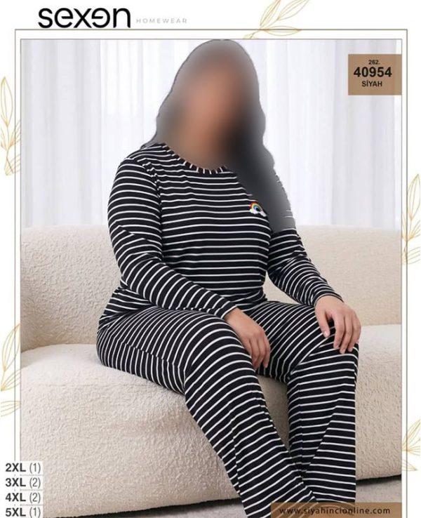 بلوز و شلوار بیگ سایز زنانه sexen کد 40954