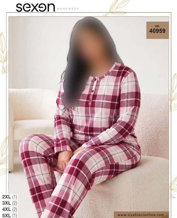 بلوز و شلوار بیگ سایز زنانه sexen کد 40959