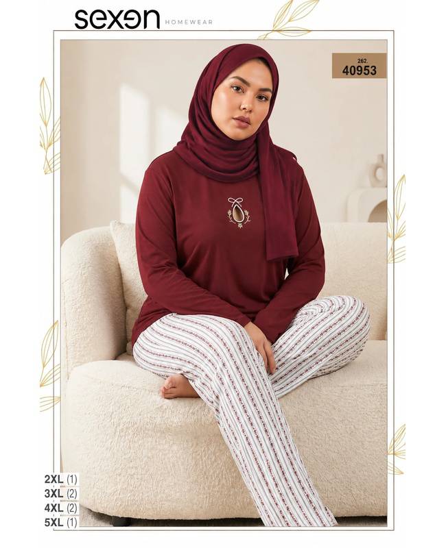 بلوز و شلوار بیگ سایز زنانه sexen کد 40953